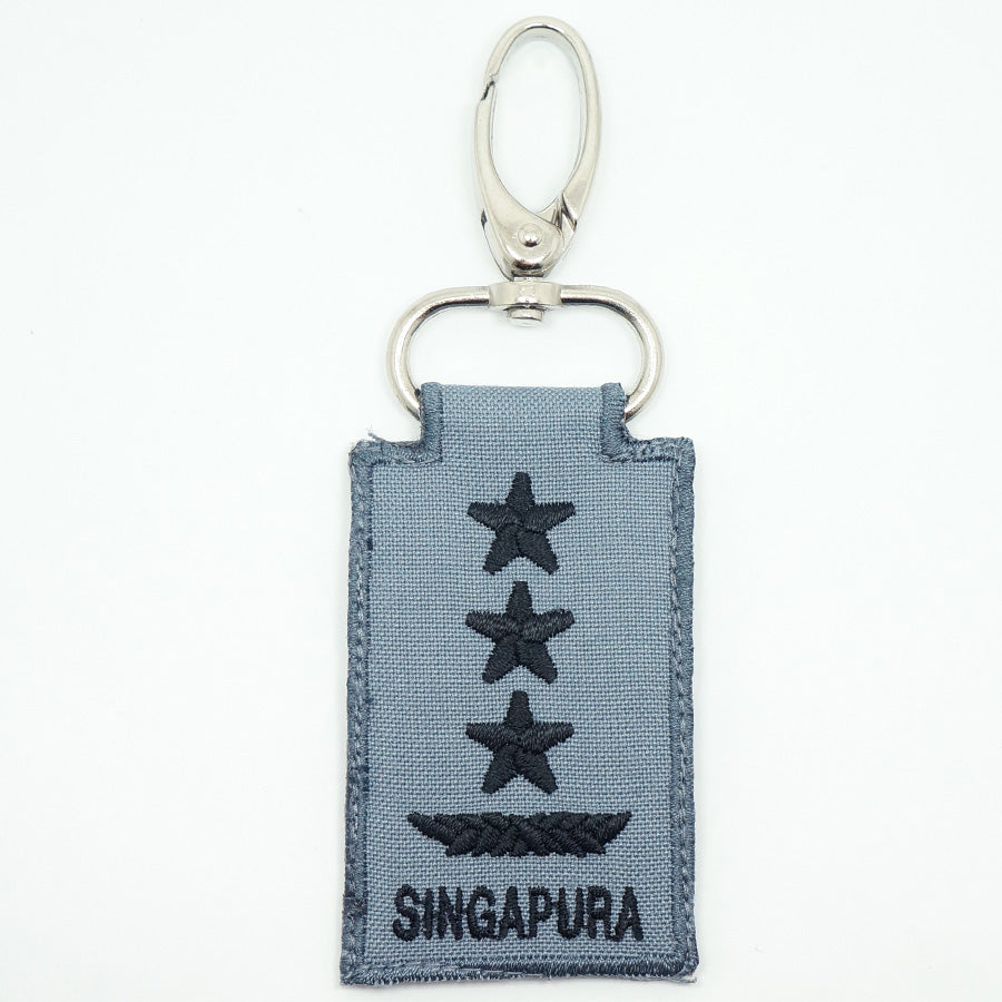 RSN / RSAF MINI RANK KEYCHAIN - LG (GRAY)
