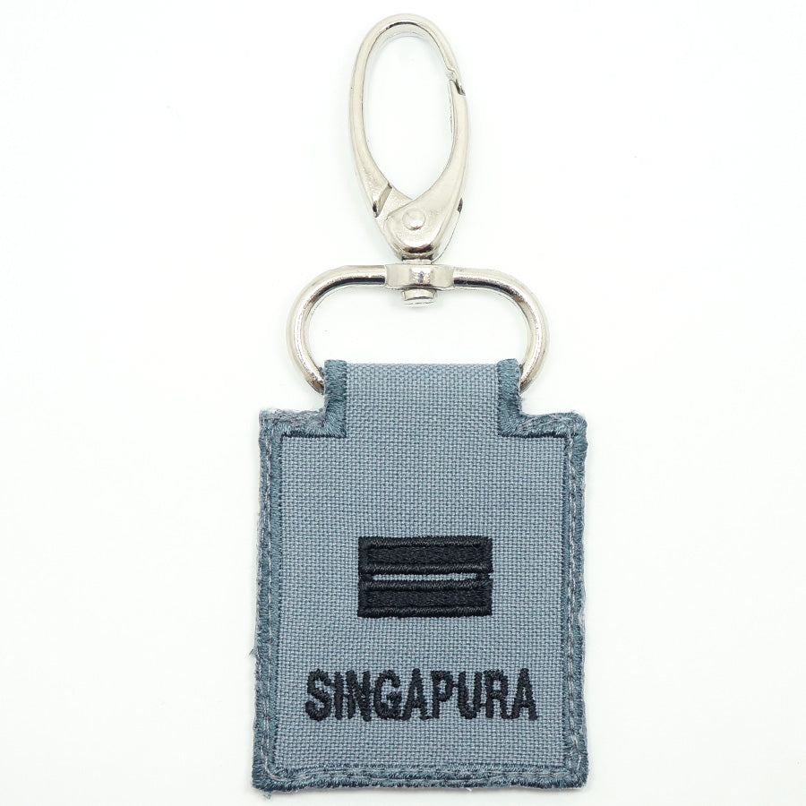 RSN / RSAF MINI RANK KEYCHAIN - LTA (GRAY)