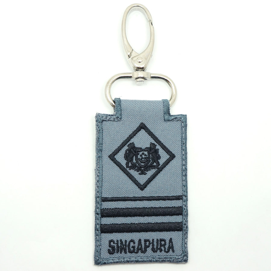 RSN / RSAF MINI RANK KEYCHAIN - ME7 (GRAY)