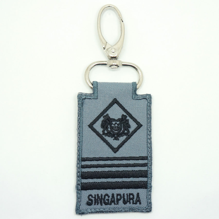 RSN / RSAF MINI RANK KEYCHAIN - ME8 (GRAY)