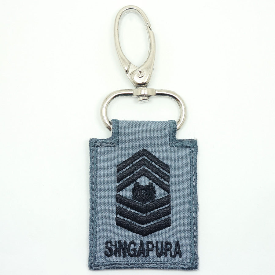 RSN / RSAF MINI RANK KEYCHAIN - MSG (GRAY)