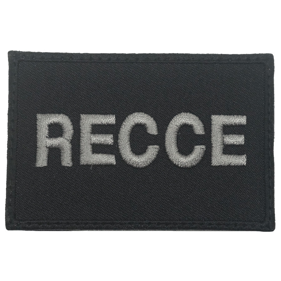 RECCE CALL SIGN PATCH - BLACK FOLIAGE