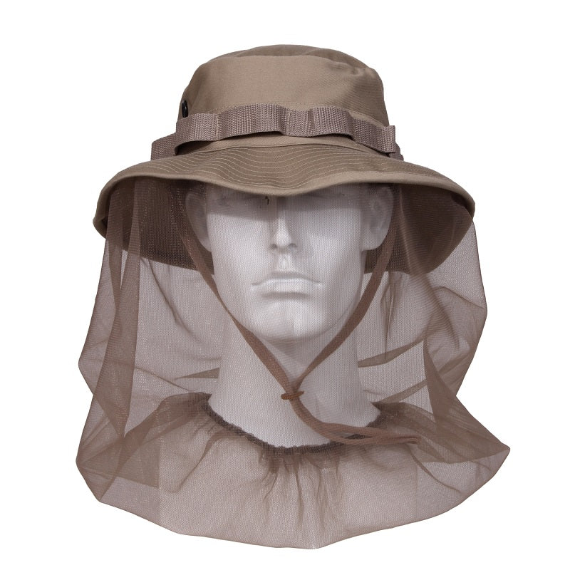 ROTHCO BOONIE HAT W/ MOSQUITO NETTING - KHAKI