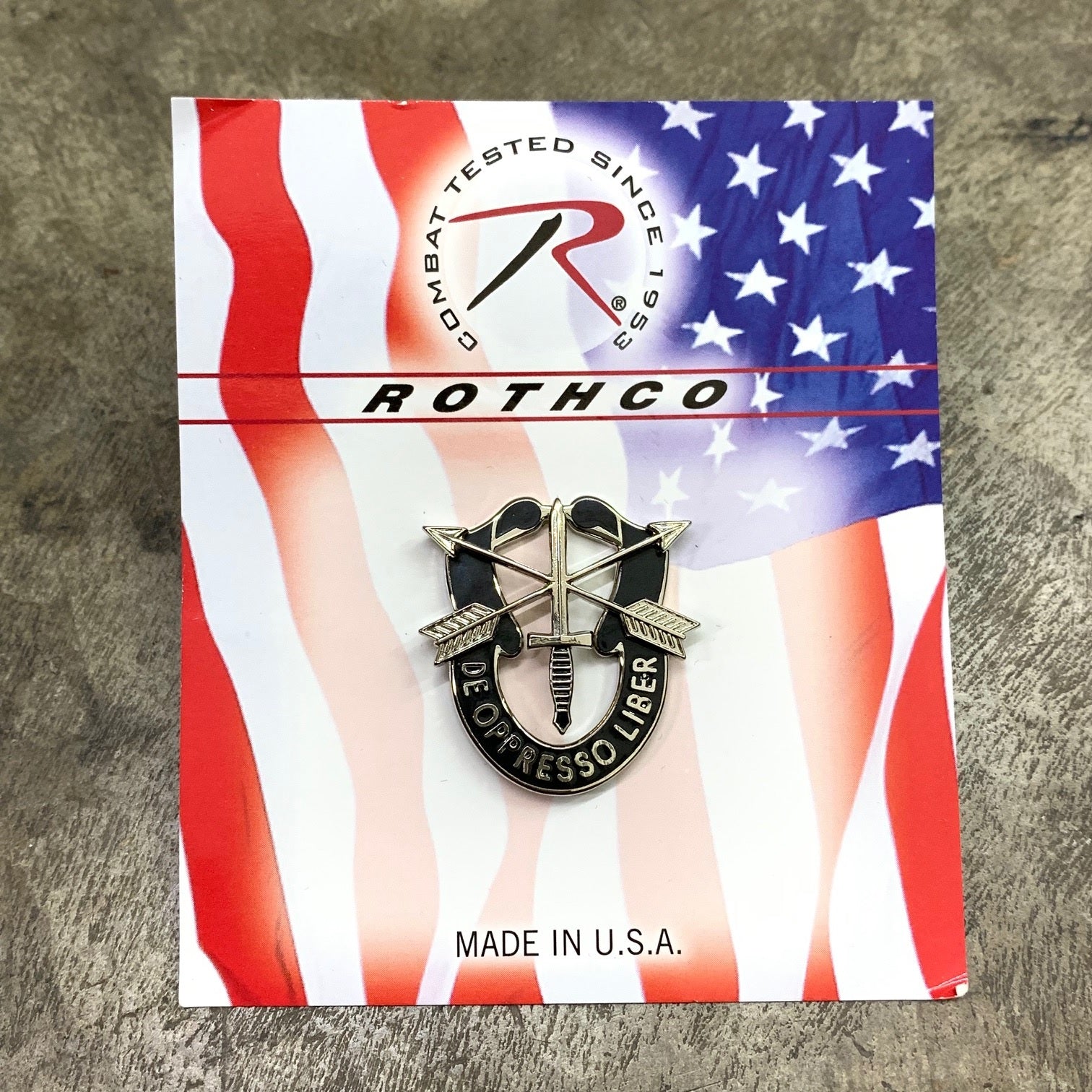 ROTHCO GREEN BERET ARMY OF THE UNITED STATES SPECIAL FORCES PIN