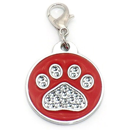 ROUND GLITTER ZINC ALLOY PET TAG - 2019 VERSION