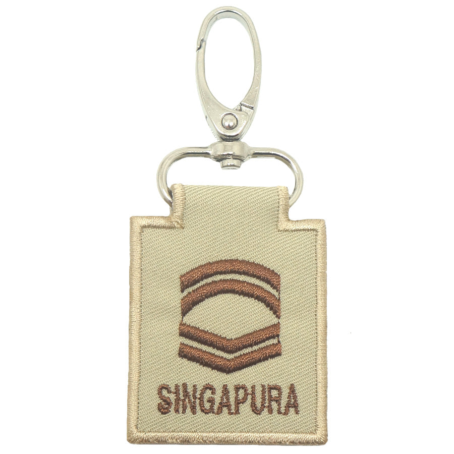 MINI SAF RANK KEYCHAIN - CFC (KHAKI)