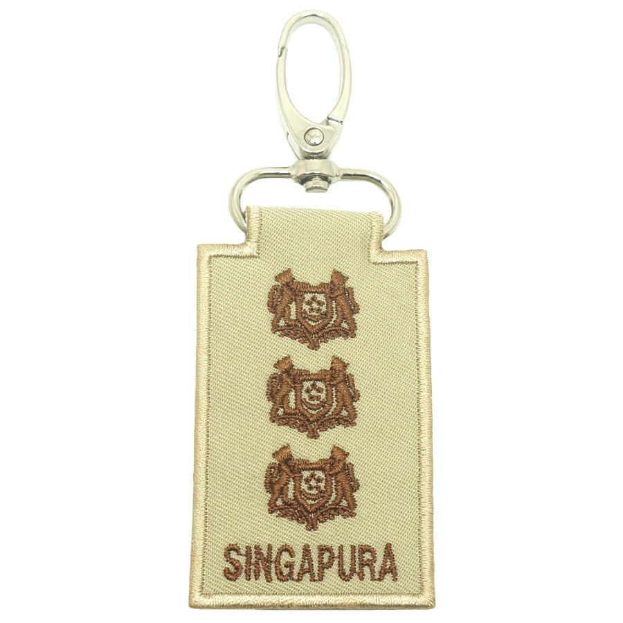 MINI SAF RANK KEYCHAIN - COL (KHAKI)