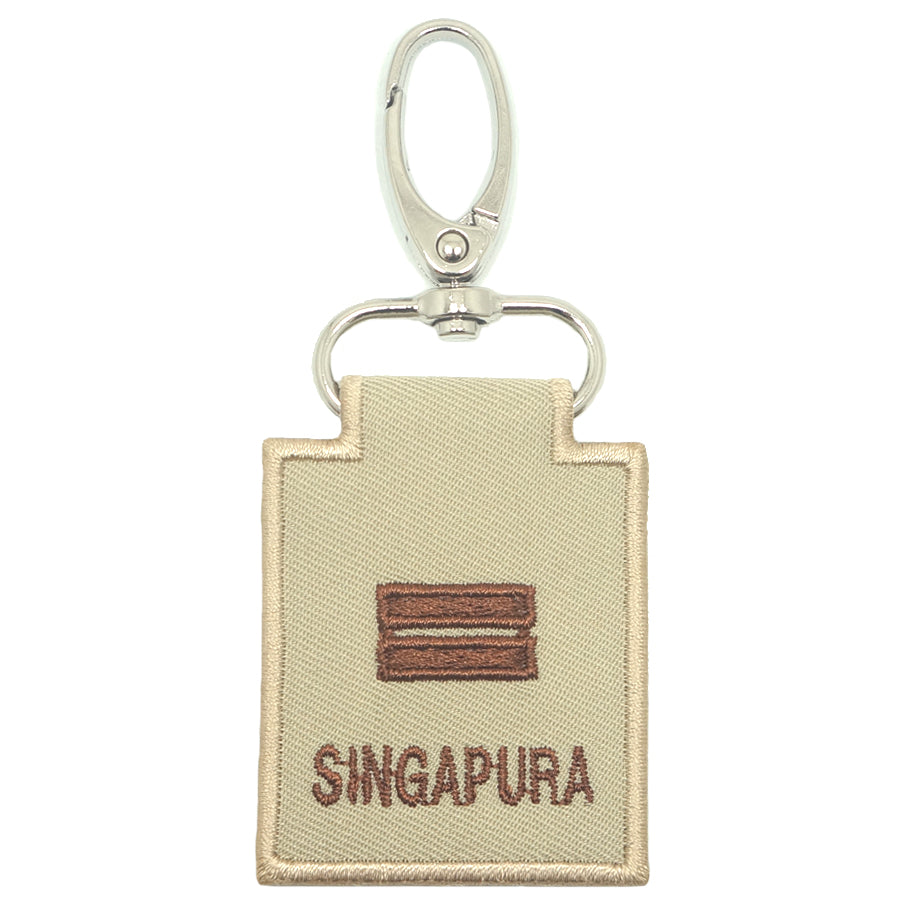 MINI SAF RANK KEYCHAIN - LTA (KHAKI)