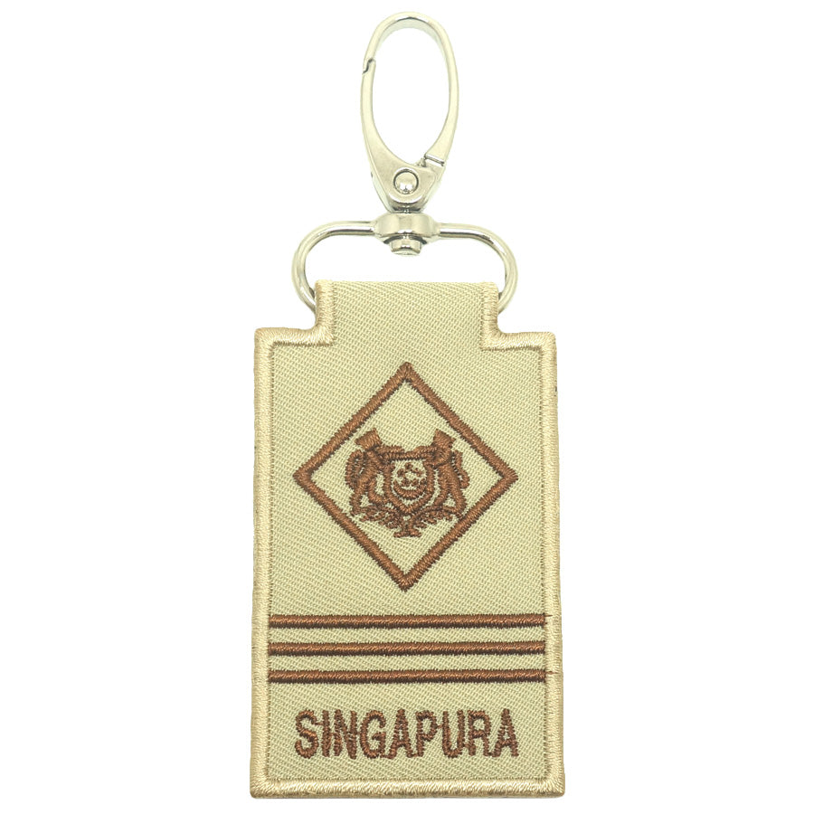 MINI SAF RANK KEYCHAIN - ME3 (KHAKI)