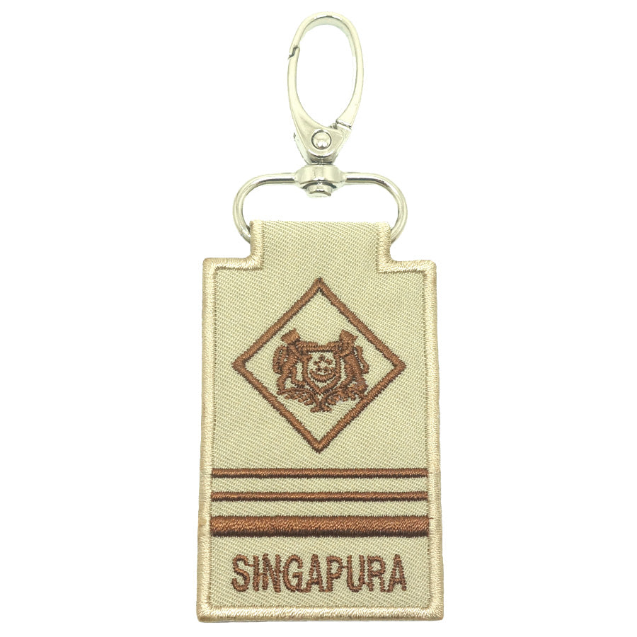 MINI SAF RANK KEYCHAIN - ME5 (KHAKI)