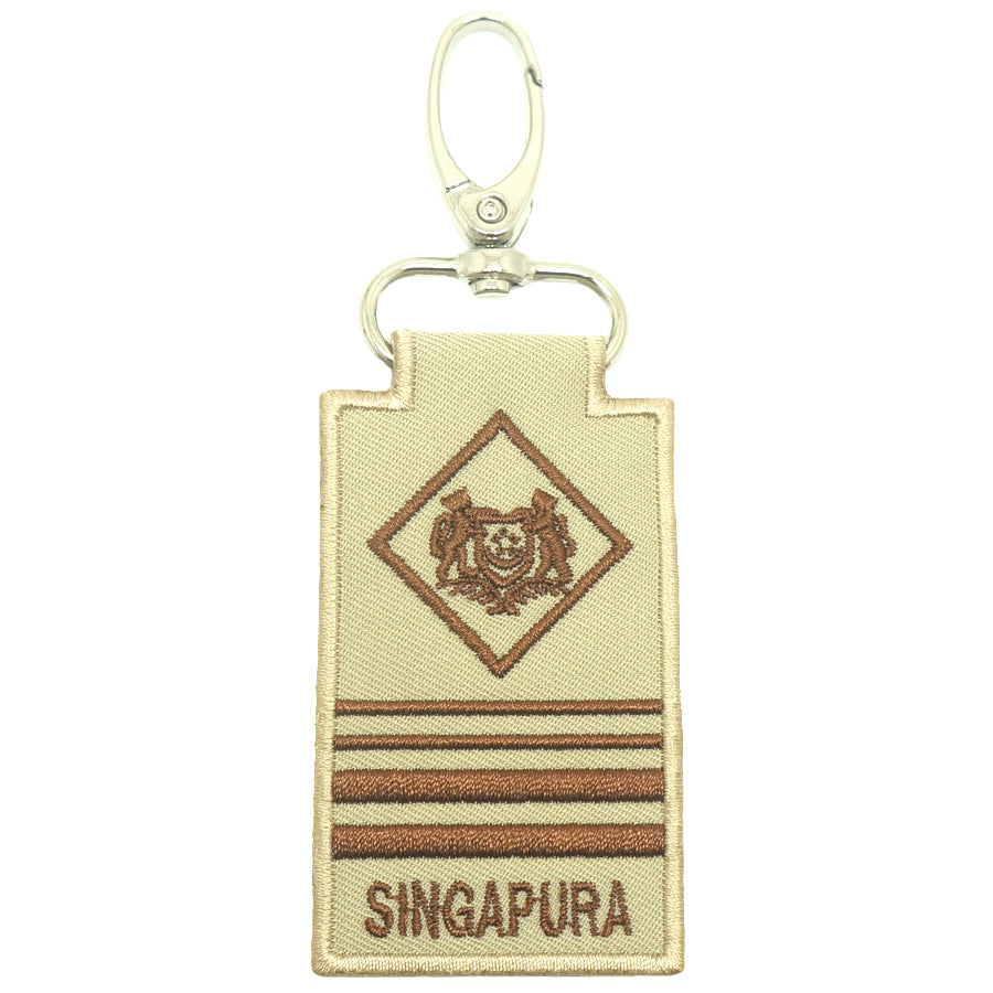 MINI SAF RANK KEYCHAIN - ME8 (KHAKI)