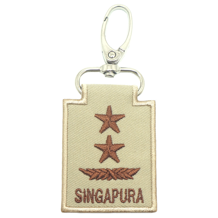 MINI SAF RANK KEYCHAIN - MG (KHAKI)