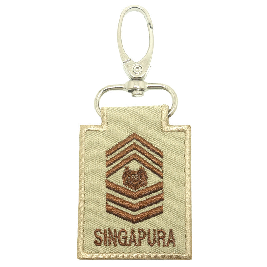 MINI SAF RANK KEYCHAIN - MSG (KHAKI)