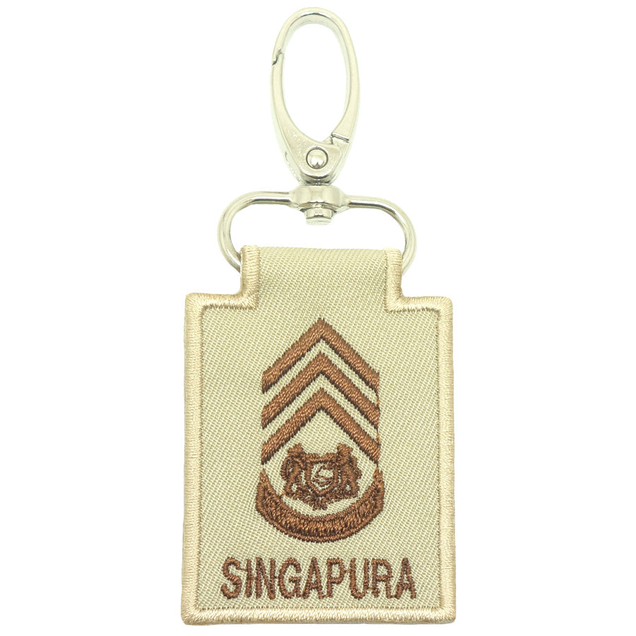 MINI SAF RANK KEYCHAIN - MWO (KHAKI)