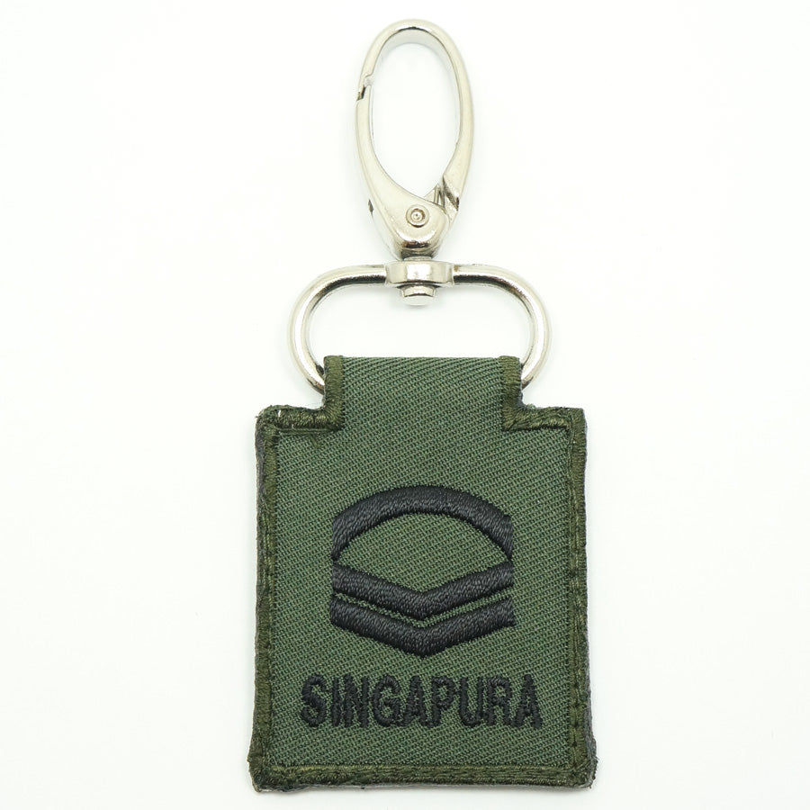 MINI SAF RANK KEYCHAIN - CPL (OD GREEN)