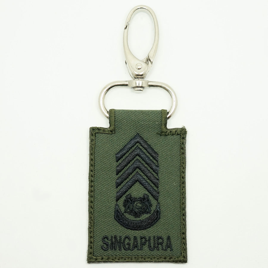 MINI SAF RANK KEYCHAIN - SWO (OD GREEN)