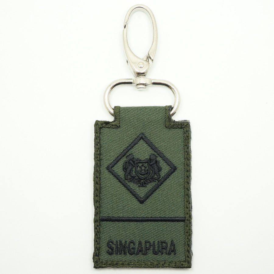 MINI SAF RANK KEYCHAIN - ME1 (OD GREEN)