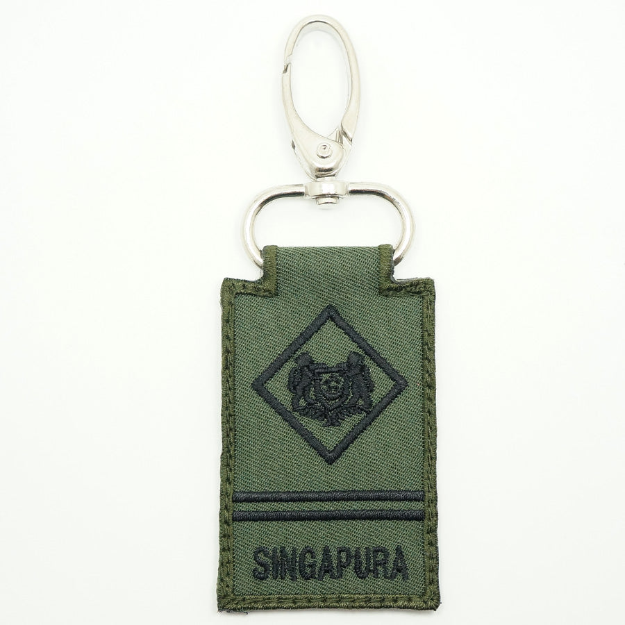 MINI SAF RANK KEYCHAIN - ME2 (OD GREEN)