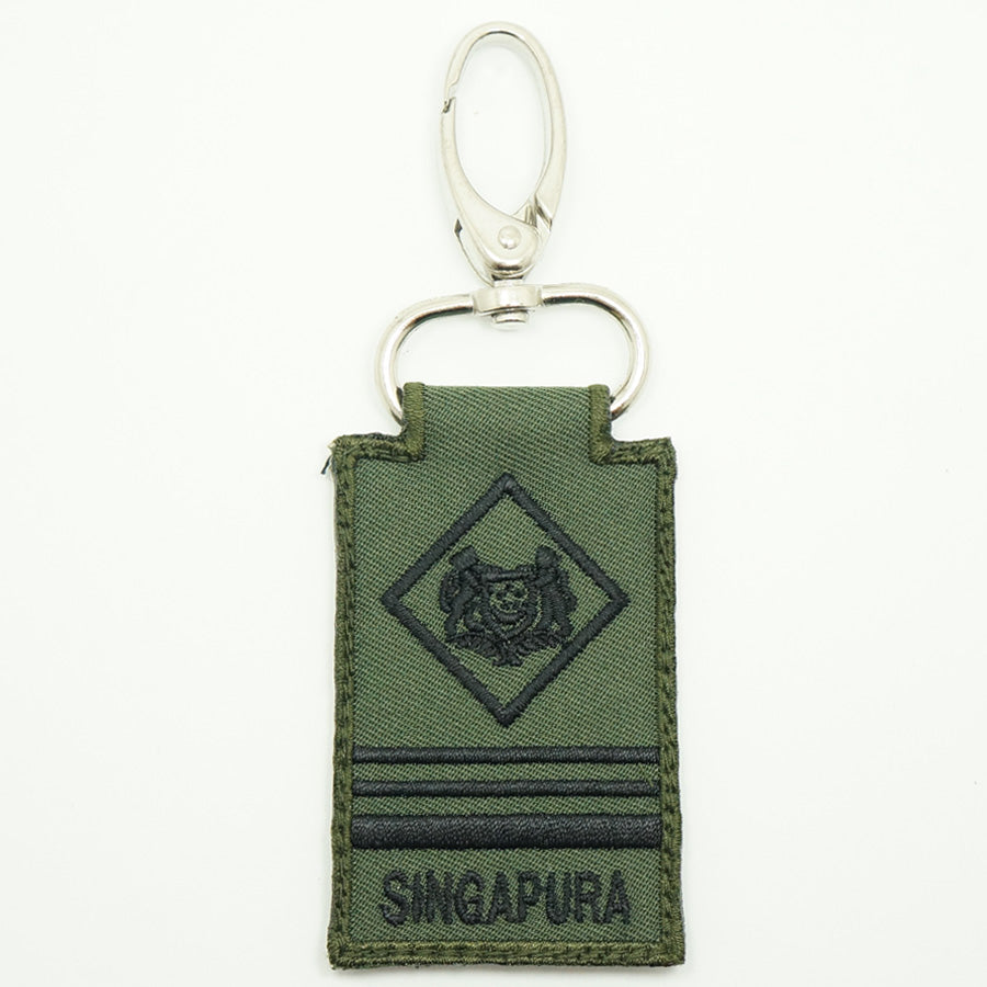 MINI SAF RANK KEYCHAIN - ME5 (OD GREEN)