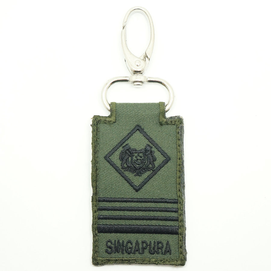 MINI SAF RANK KEYCHAIN - ME6 (OD GREEN)