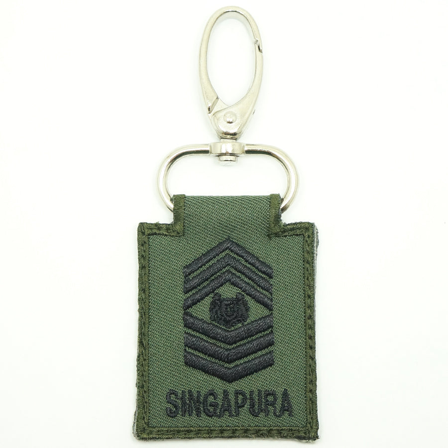 MINI SAF RANK KEYCHAIN - MSG (OD GREEN)