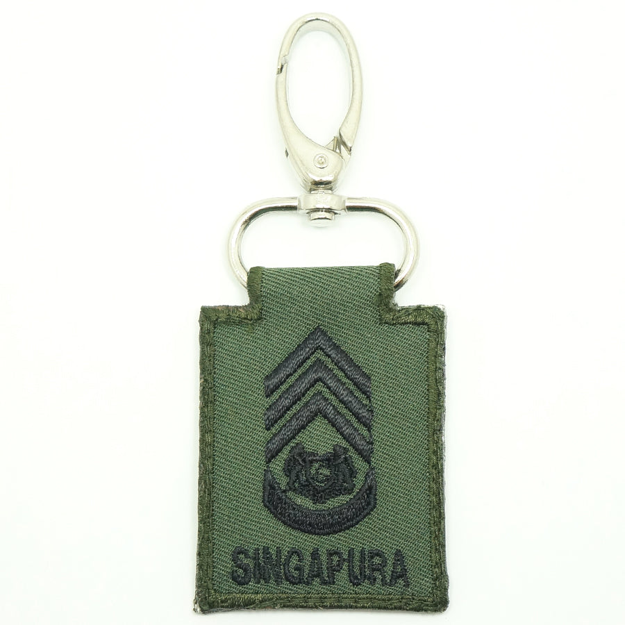 MINI SAF RANK KEYCHAIN - MWO (OD GREEN)
