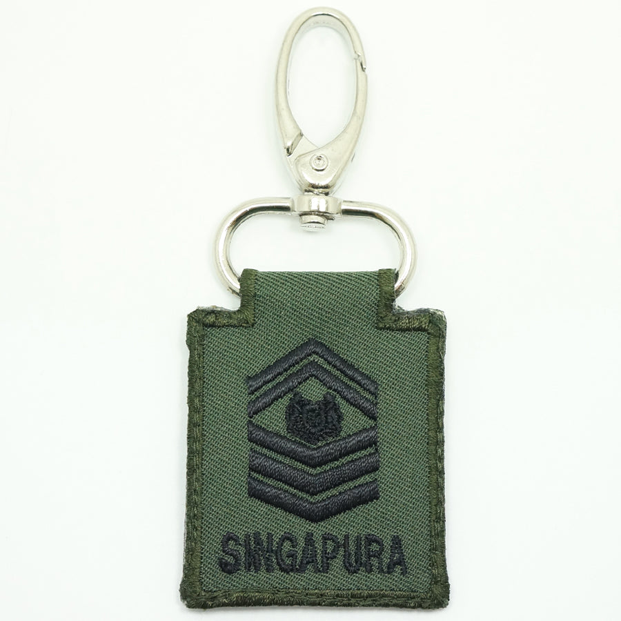 MINI SAF RANK KEYCHAIN - SSG (OD GREEN)