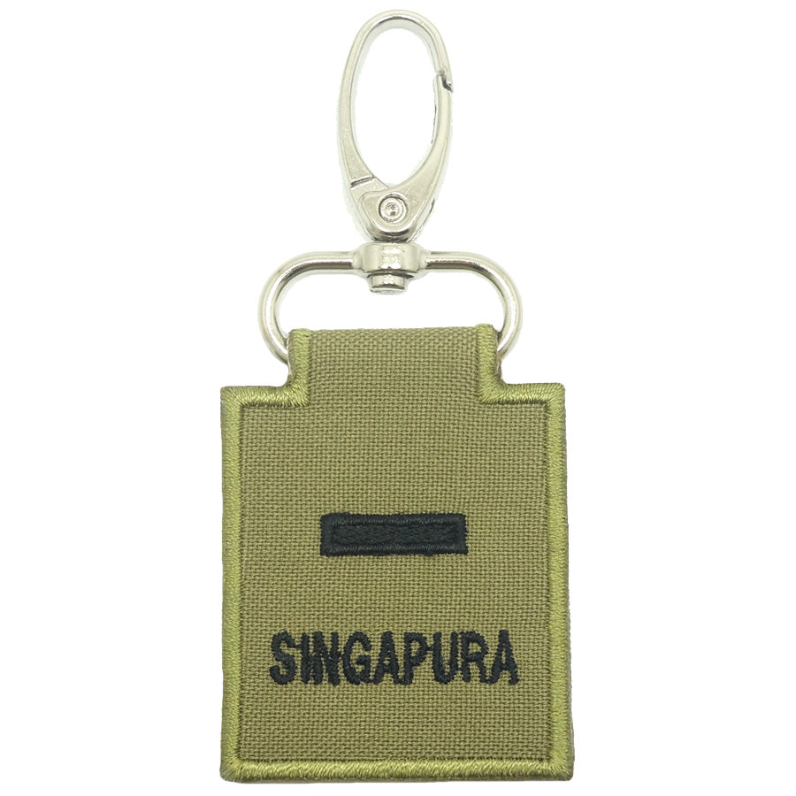 MINI SAF RANK KEYCHAIN - 2LT (OLIVE GREEN)
