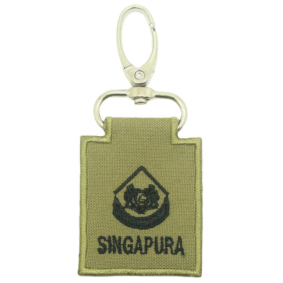 MINI SAF RANK KEYCHAIN - 3WO (OLIVE GREEN)