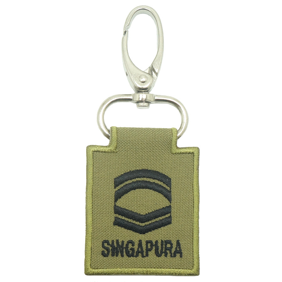 MINI SAF RANK KEYCHAIN - CFC (OLIVE GREEN)