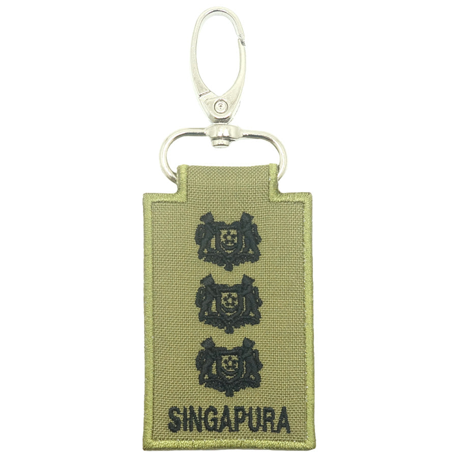MINI SAF RANK KEYCHAIN - COL (OLIVE GREEN)