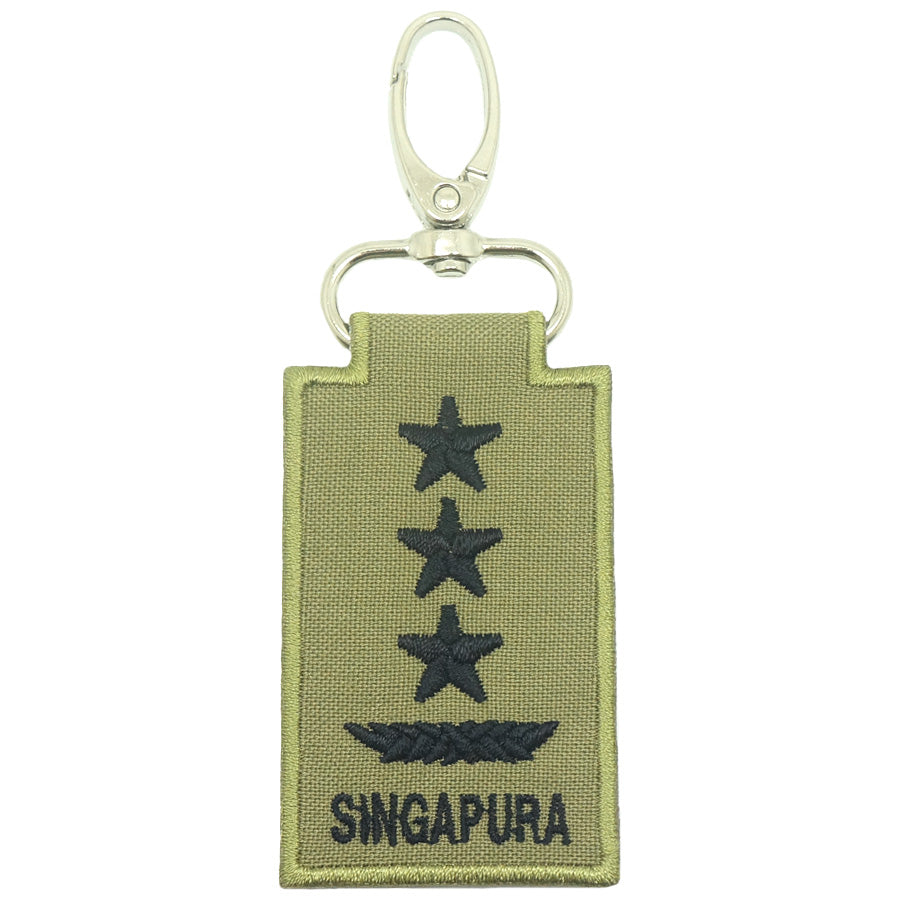 MINI SAF RANK KEYCHAIN - LG (OLIVE GREEN)