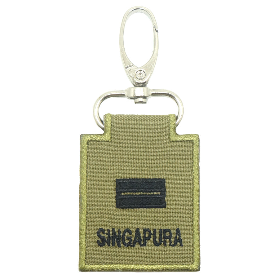 MINI SAF RANK KEYCHAIN - LTA (OLIVE GREEN)