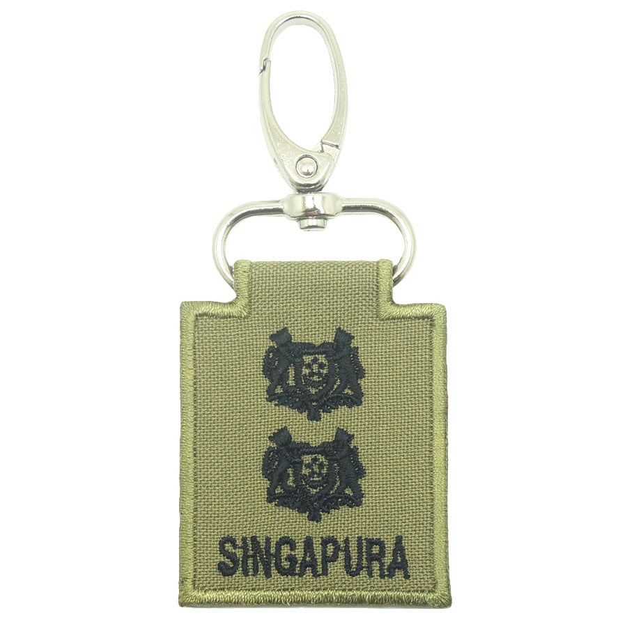 MINI SAF RANK KEYCHAIN - LTC (OLIVE GREEN)