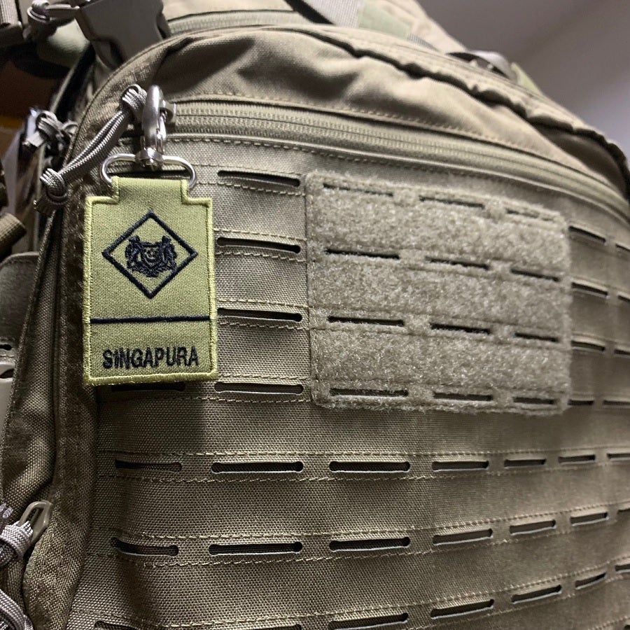 MINI SAF RANK KEYCHAIN - ME6 (OLIVE GREEN)