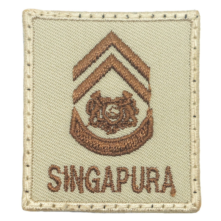 MINI SAF RANK PATCH - 1WO (KHAKI)