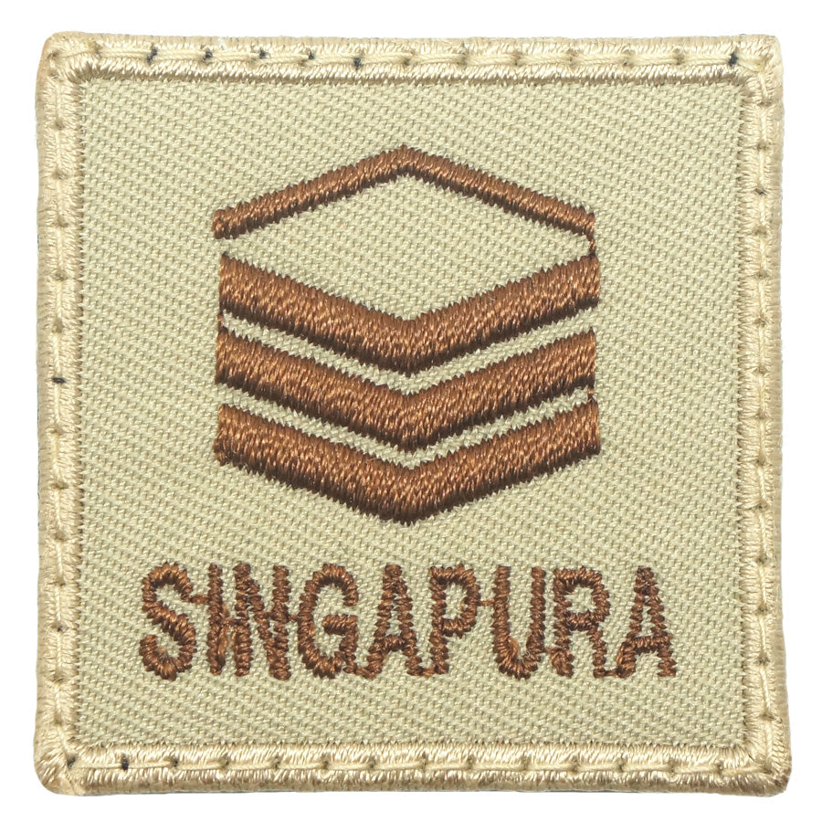 MINI SAF RANK PATCH - 2SG (KHAKI)