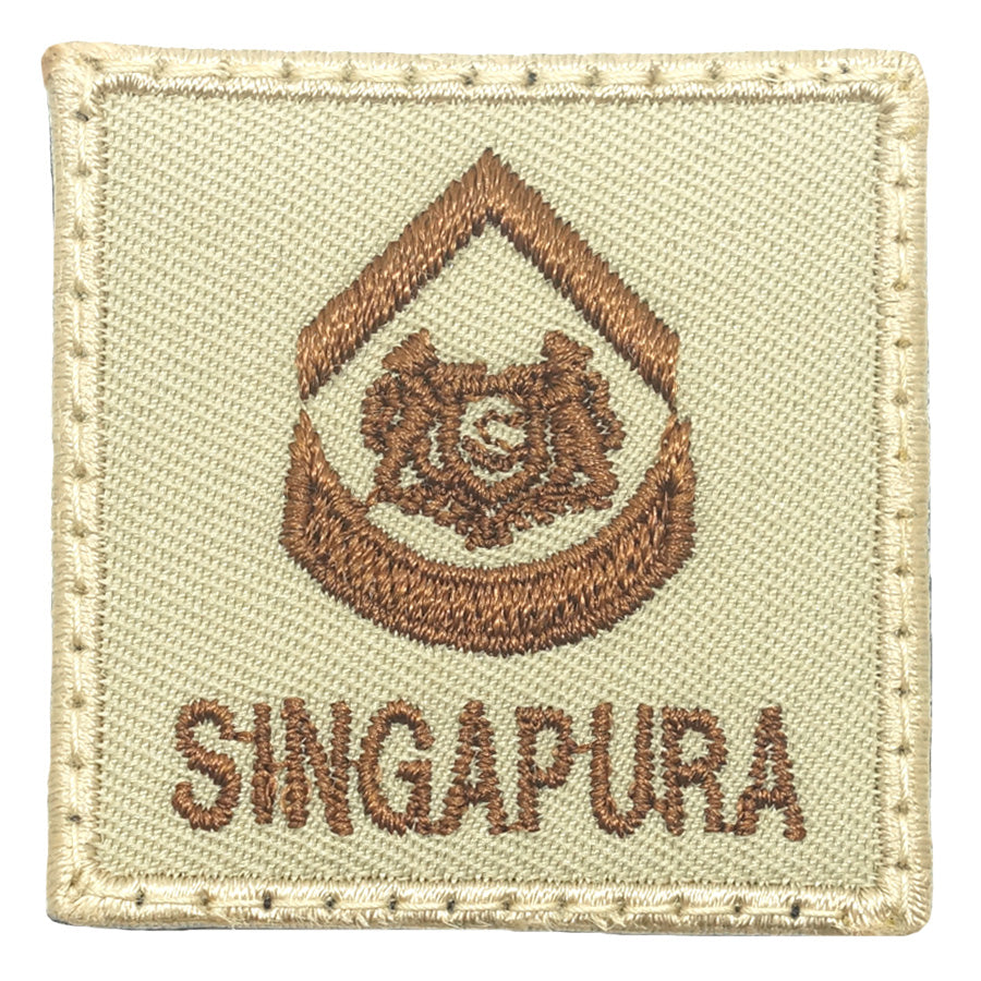 MINI SAF RANK PATCH - 2WO (KHAKI)