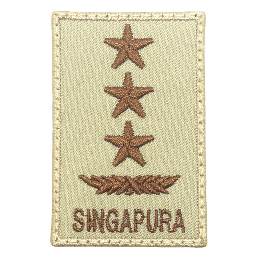MINI SAF RANK PATCH - LG (KHAKI)