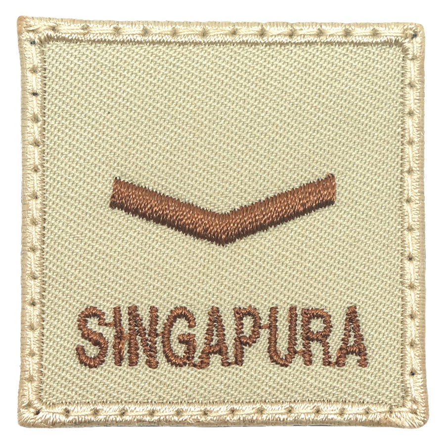 MINI SAF RANK PATCH - PTE (KHAKI)