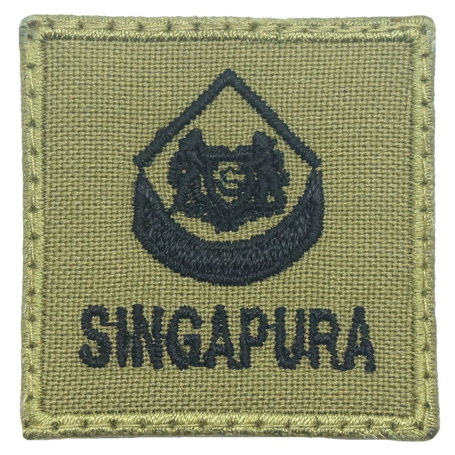 MINI SAF RANK PATCH - 3WO (OLIVE GREEN)