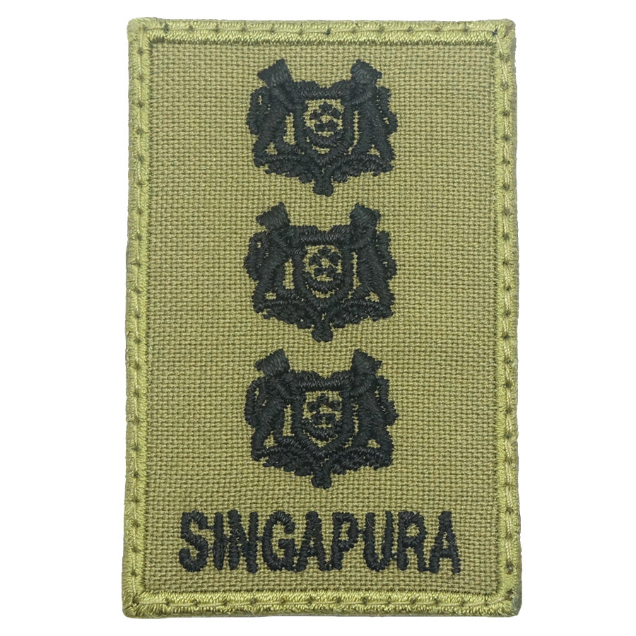 MINI SAF RANK PATCH - COL (OLIVE GREEN)