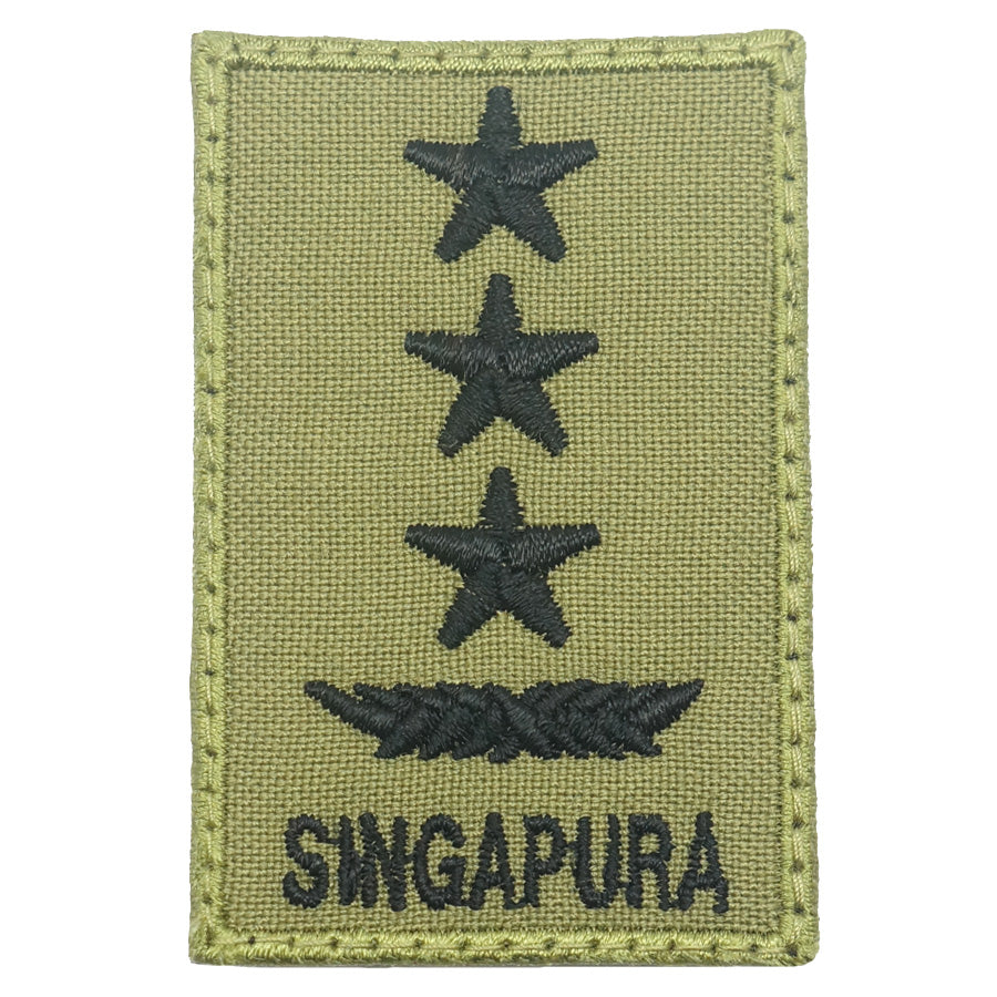 MINI SAF RANK PATCH - LG (OLIVE GREEN)