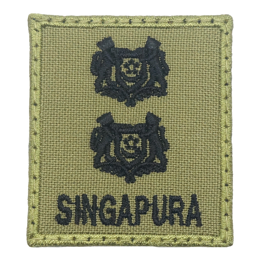 MINI SAF RANK PATCH - LTC (OLIVE GREEN)