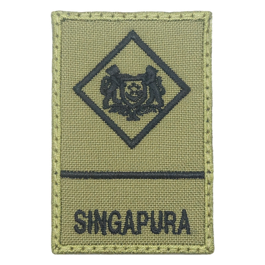 MINI SAF RANK PATCH - ME1 (OLIVE GREEN)