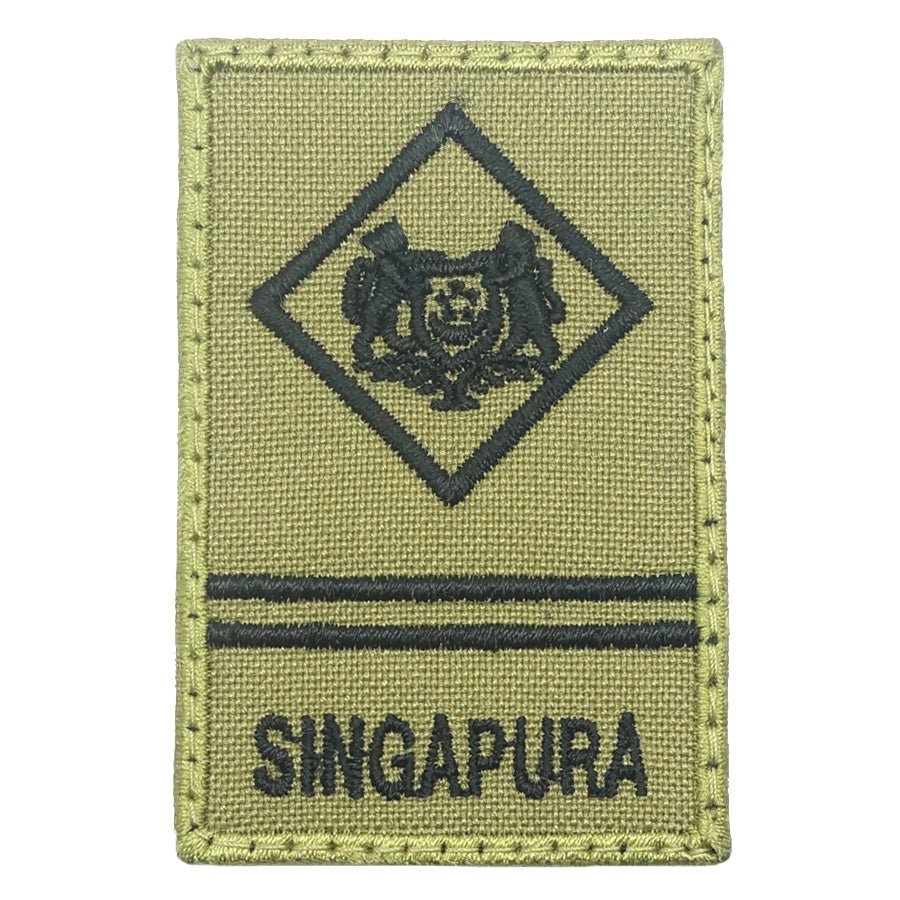 MINI SAF RANK PATCH - ME2 (OLIVE GREEN)