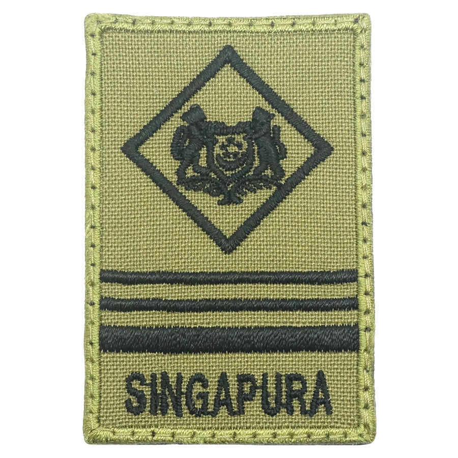 MINI SAF RANK PATCH - ME5 (OLIVE GREEN)