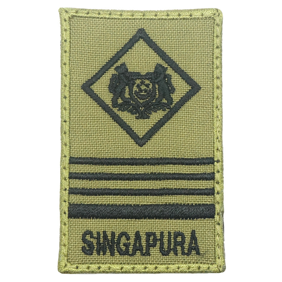MINI SAF RANK PATCH - ME6 (OLIVE GREEN)