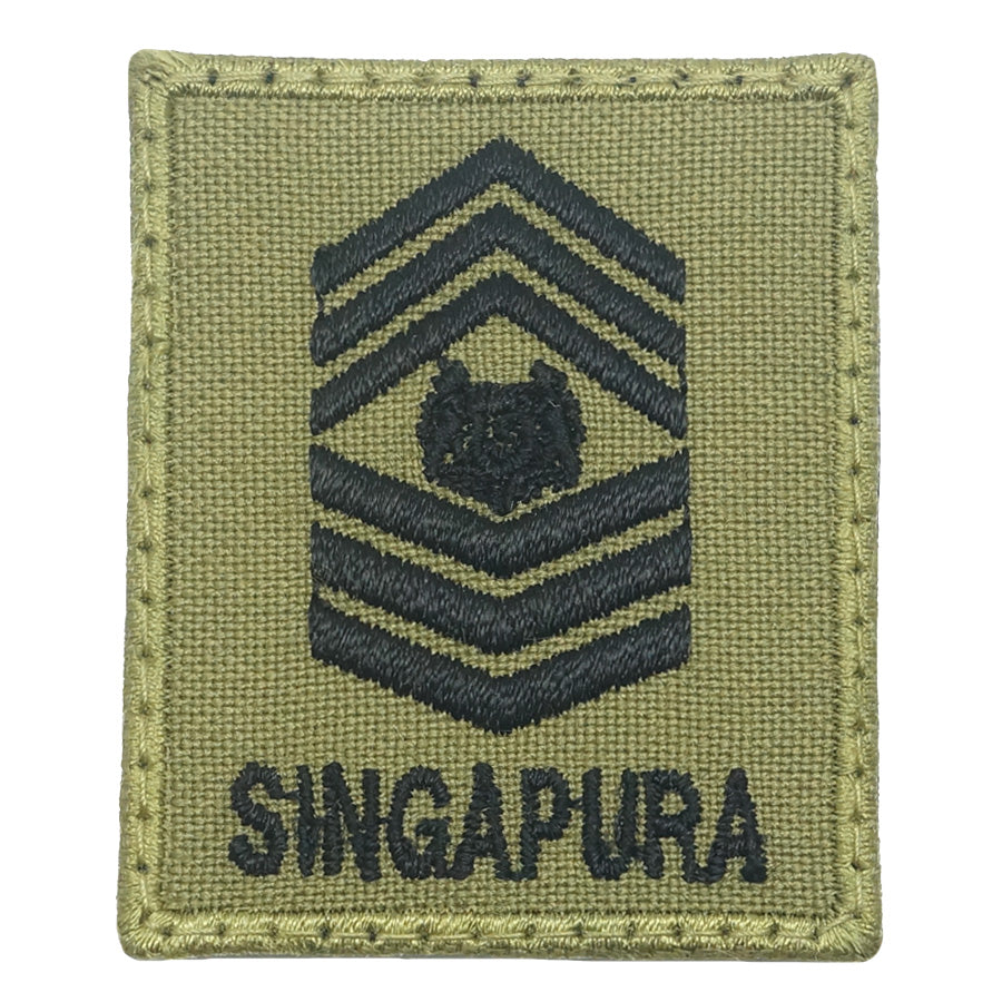 MINI SAF RANK PATCH - MSG (OLIVE GREEN)
