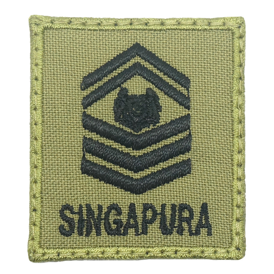 MINI SAF RANK PATCH - SSG (OLIVE GREEN)